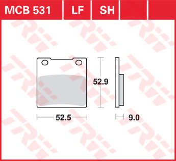 Колодки тормозные LUCAS MCB531