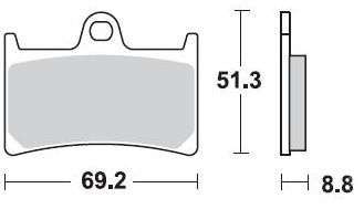 Гальмівні колодки передні Yamaha FZS 600 Fazer 02-03
