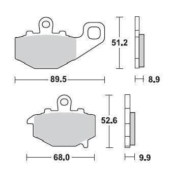 BRAKING Тормозные колодки 775SM1