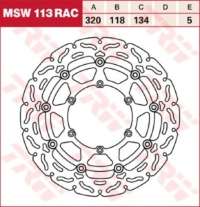 Тормозной диск LUCAS MSW113RAC