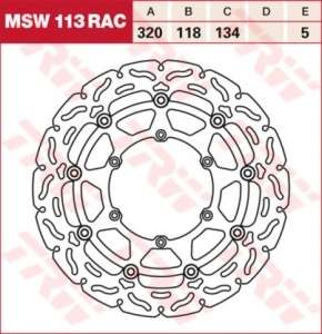 Тормозной диск LUCAS MSW113RAC