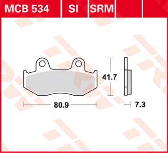 Колодки тормозные LUCAS MCB534
