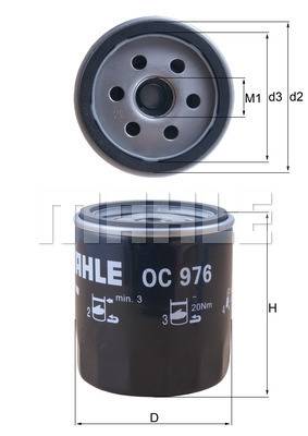 MAHLE OC976 = OC310