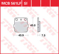 Колодки тормозные LUCAS MCB561SI