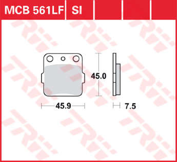 Колодки тормозные LUCAS MCB561SI