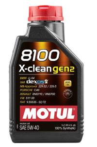 MOTUL 8100 X-CLEAN GEN2 SAE 5W40