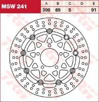 Тормозной диск LUCAS MSW241