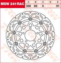 Тормозной диск LUCAS MSW241RAC