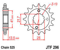 Звезда передняя JT JTF296.15