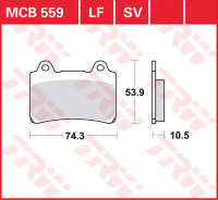 Колодки тормозные LUCAS MCB559
