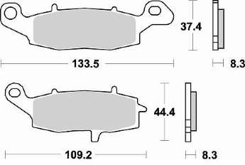 BRAKING Тормозные колодки 782SM1