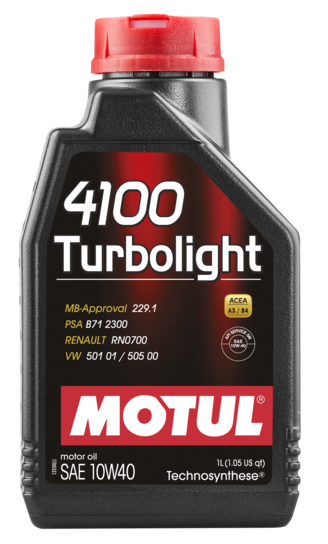 Моторна олива MOTUL 4100 Turbolight 10W-40