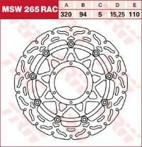 Тормозной диск LUCAS MSW265RAC