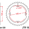 Звезда задняя JT JTR1857.38
