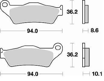 BRAKING Тормозные колодки 794CM56