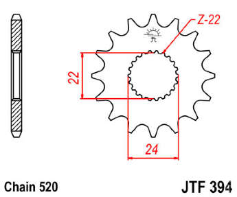 Звезда передняя JT JTF394.16
