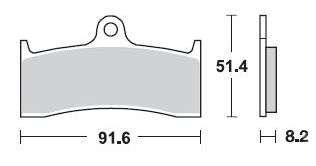 BRAKING Тормозные колодки 801CM55