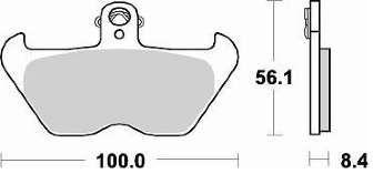 BRAKING Тормозные колодки 806CM55