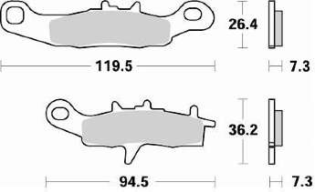 BRAKING Тормозные колодки 812CM44
