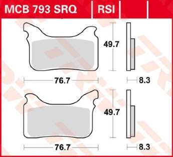Колодки тормозные LUCAS MCB793RSI