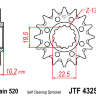 Звезда передняя JT JTF432.13SC