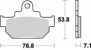 BRAKING Тормозные колодки 817SM1