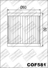 Фільтр оливи Champion COF581